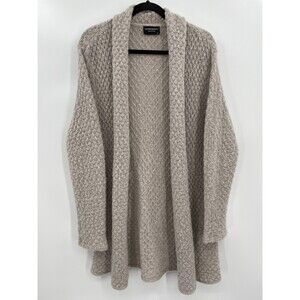 GIONFRIDDO Gray Mohair Blend Long Line Cardigan Sweater Size L